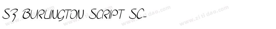 SF Burlington Script SC字体转换